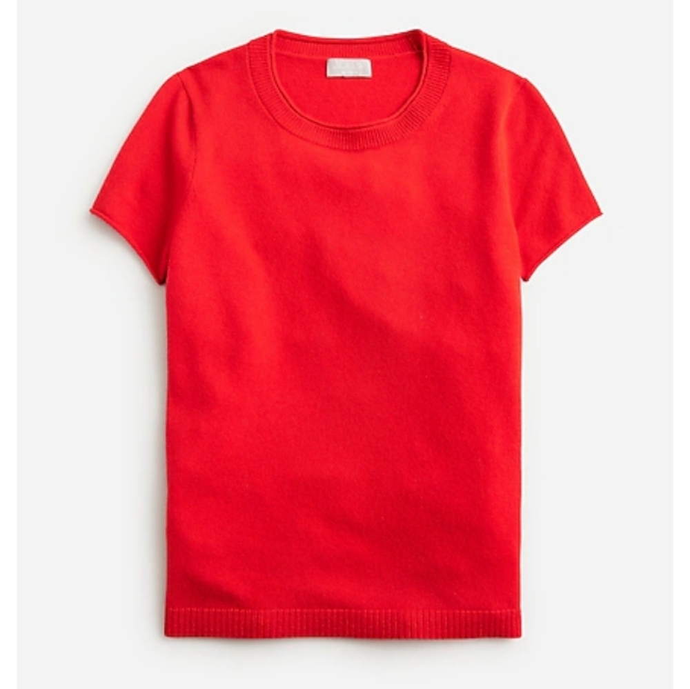 NWT (New With Tags) JCREW "Relaxed Cashmere Tshirt" Sweater 100% Cashmere, Small